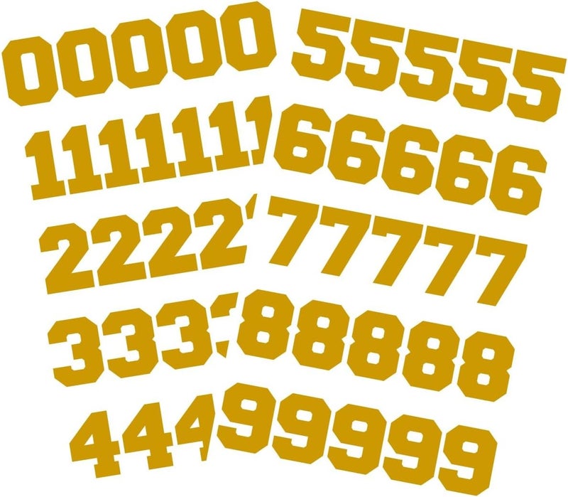 Chalkallaboutit Sports Helmet Numbers 1" by ® Baseball, Hockey, Football and Lacrosse - Image 1